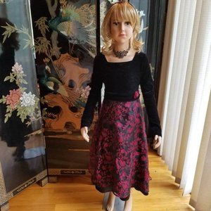 Brooke Lindsay Size 8 Red Black Formal Dress